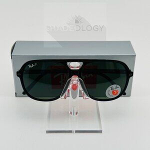 Ray-Ban Sunglasses Bill Black Aviator RB2198 901/58 60-14 145 3P Italy Polarized
